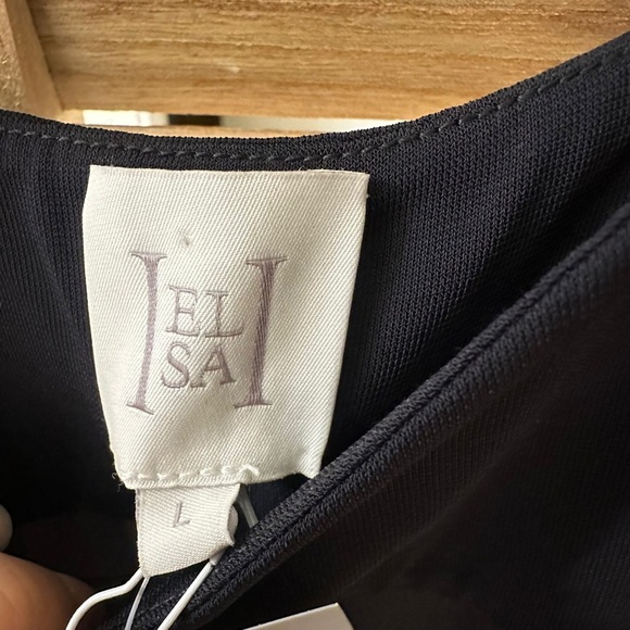 NWT_ Helsa Sheer Knit Curve Maxi Dress in Black size L - Picture 10 of 10